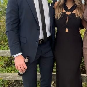 Laundry by Shelli Segal Women's Formal Dress Size 4 Black Cutout Long Gown